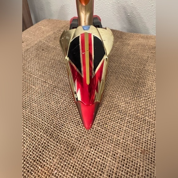 Power Rangers. Bandai 2000 Red And Silver Plane - Motorcycle - Picture 2 of 7